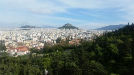 Mt Lycabettus view from Acropolis